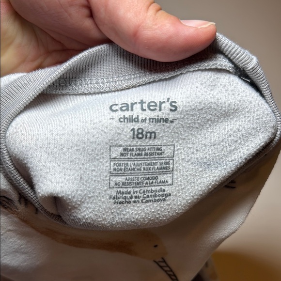 Carter’s Child of Mine Toddler Cozy Pajama Set 2-Pieces Size 18 Months Arctic - Picture 6 of 8
